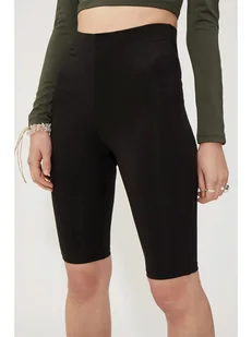 Weekday Szorty w kolorze czarnym - Spodenki damskie - miniaturka - grafika 1