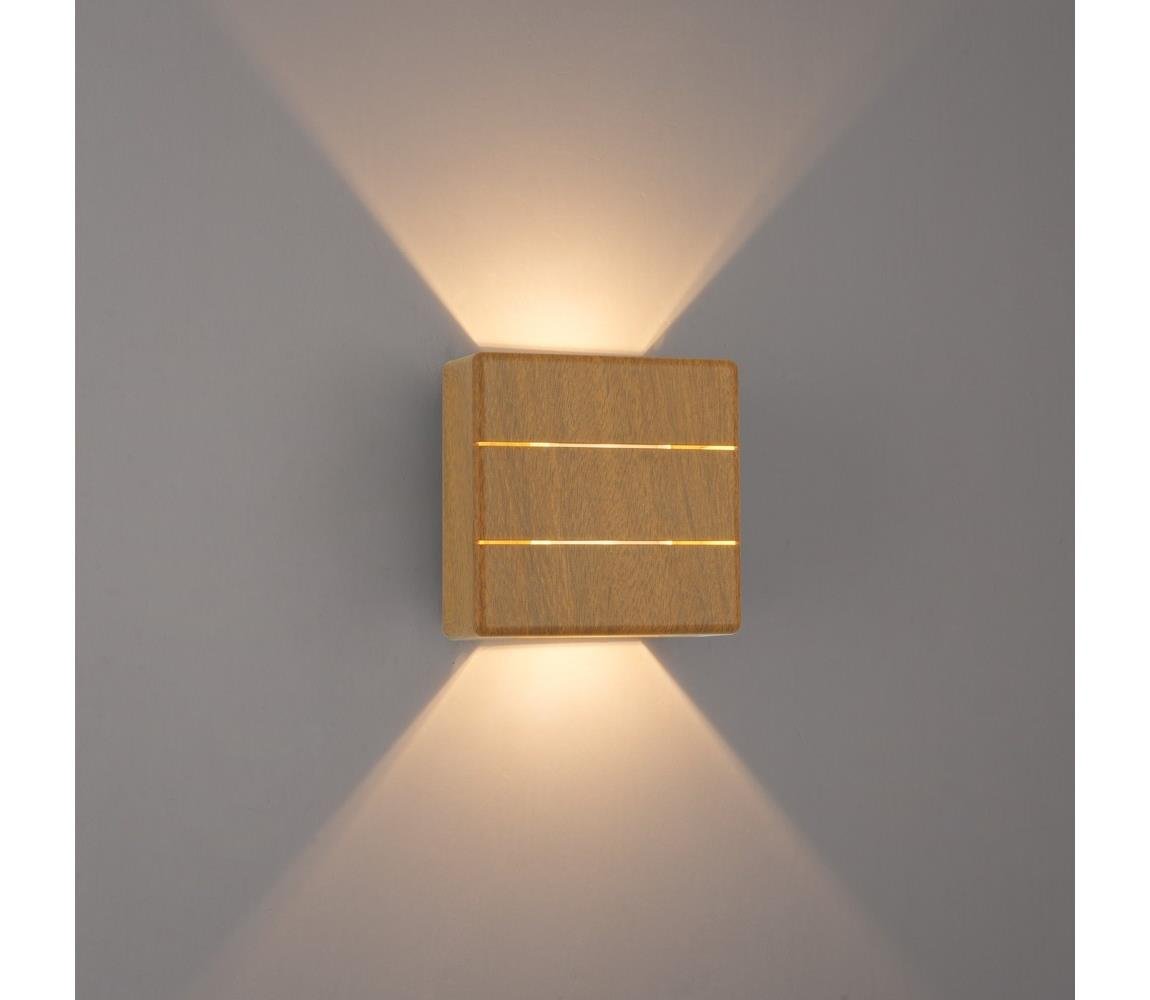 Immax 08522L - LED zewnętrzny kinkiet LUXLINE LED/6W/230V 3000K IP54 dąb