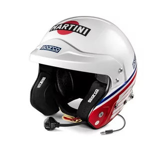 Kask otwarty z interkomem Sparco RJ-I Martini Racing Logo (FIA) - Kaski do sportów motorowych - miniaturka - grafika 1