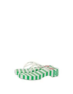 Love Moschino Damskie japonki Ja28244g0gi3485a, zielone, 37 EU, zielony, 37 eu - Klapki i japonki damskie - miniaturka - grafika 1