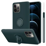 Etui i futerały do telefonów - Pokrowiec Do Apple iPhone 13 MINI w LIQUID ZIELONY Etui TPU Obudowa Ochronny Case Cover Plecki Cadorabo - miniaturka - grafika 1