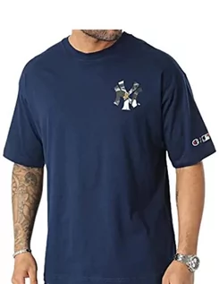 Koszulki męskie - Champion Męski T-shirt Rochester 1919 MLB Crewneck S-s, niebieski (Pgbl), rozmiar M, nocny niebieski (Pgbl), M - grafika 1