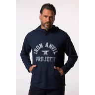 Bluzy sportowe męskie - Męska Bluza z kapturem Iron Anvil fitness kaptur do rozm. 7 XL - miniaturka - grafika 1
