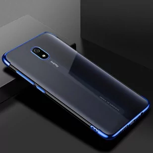 Clear Color case żelowy pokrowiec etui z metaliczną ramką Xiaomi Redmi 8A niebieski - Etui i futerały do telefonów - miniaturka - grafika 2