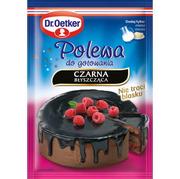 Dodatki do ciast w proszku - Dr. Oetker Polewa Do Gotowania Czarna Błyszcząca 77 G - miniaturka - grafika 1