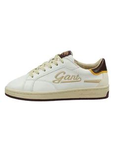GANT Footwear Skórzane sneakersy w kolorze biało-beżowym - Trampki damskie - miniaturka - grafika 1