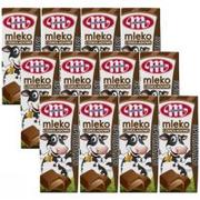 Mleko - Mlekovita Wypasione mleko czekoladowe (ze słomką sensoryczną) Zestaw 12 x 200 ml - miniaturka - grafika 1