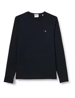 Koszulki męskie - GANT Koszulka męska Slim Shield Ls, czarny, 4XL - miniaturka - grafika 1