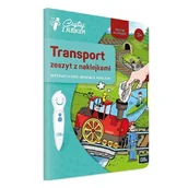 Książki edukacyjne - Czytaj z Albikiem. Zeszyt z naklejkami. Transport. Interaktywne mówiące naklejki - miniaturka - grafika 1