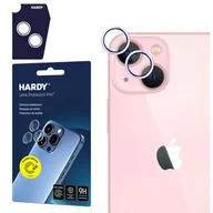 Pozostałe akcesoria do telefonów - Szkło hartowane na obiektyw 3MK Hardy Lens Protection Pro do Apple iPhone 15/15 Plus Różowy - miniaturka - grafika 1