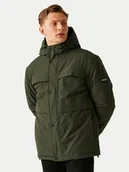 Odzież trekkingowa męska - Regatta Kurtka przeciwdeszczowa Ronin II RMP383 Zielony Regular Fit - miniaturka - grafika 1