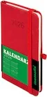 Kalendarze - Kalendarz 2026 Memofix A6 TDW czerwony - miniaturka - grafika 1