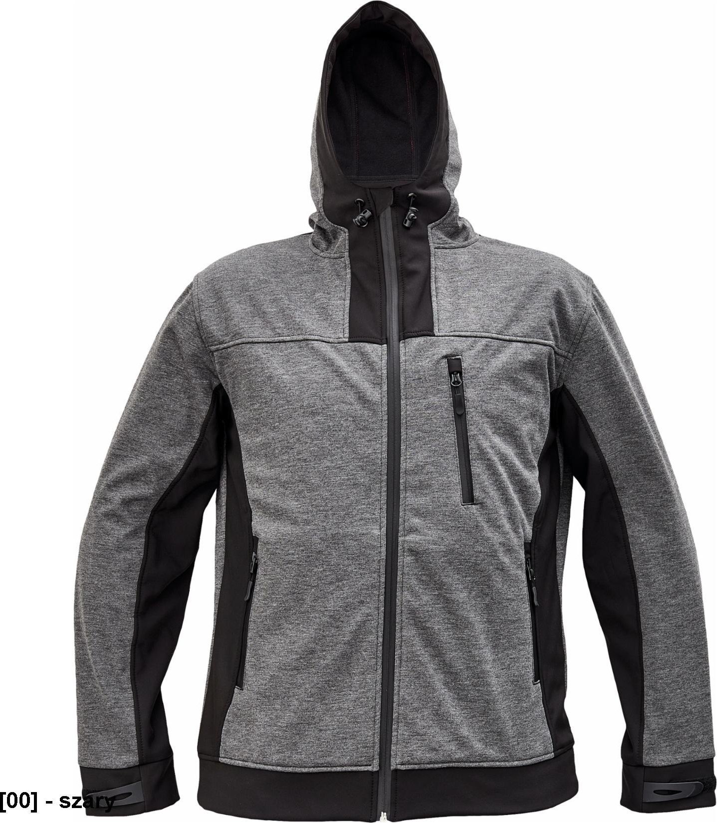 CERVA HUYER - kurtka softshellowa, poliester/spandex, rozm. xs-3xl, - szary XS