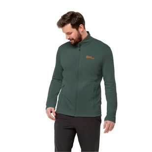 Męska kurtka polarowa Jack Wolfskin KOLBENBERG FZ M black olive - S - Kurtki męskie - miniaturka - grafika 1