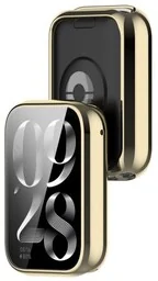 Bizon Etui z osłoną ekranu Case Watch Felipe do Xiaomi Mi Smart Band 9 Pro, złote - Akcesoria do smartwatchy - miniaturka - grafika 1