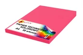 Szkolne artykuły papiernicze - Papier techniczny A4 280g różowy intensywny 50 arkuszy - miniaturka - grafika 1