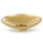 Tace i patery - Misa Dekoracyjna Ze Szkła Artystycznego Kala 35X9 Złota - miniaturka - grafika 1