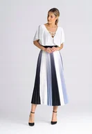 Spódnice - Plisowana SPÓDNICA maxi Wzór 158UNI - miniaturka - grafika 1