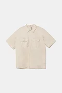 Koszule męskie - Dickies koszula męska kolor beżowy regular z kołnierzykiem klasycznym - miniaturka - grafika 1