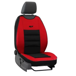 Uniwersalna mata tłoczona Leather czerwona - Pokrowce na fotele - miniaturka - grafika 1