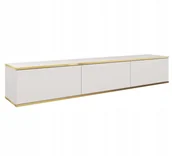 Szafki RTV - Szafka Rtv wisząca Oro 175cm biała gładkie fronty - miniaturka - grafika 1