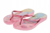 Klapki i japonki damskie - Havaianas Klapki Dziecięce Różowe Z Kolorowym Nadrukiem 31-32 J1A - miniaturka - grafika 1