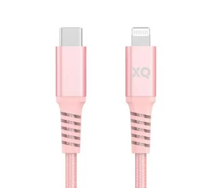 Xqisit Kabel USB Typ-C Lightning 2m Różowy - Kable USB - miniaturka - grafika 1