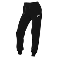 Spodnie damskie - Nike Damskie spodnie Sportswear Club polar, czarny/biały, DQ5191-010, S-S - miniaturka - grafika 1
