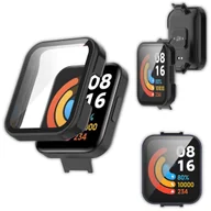 Akcesoria do smartwatchy - Etui ochronne + szkło 2w1 Vanfone do Xiaomi Redmi Watch 2 Lite, czarny - miniaturka - grafika 1
