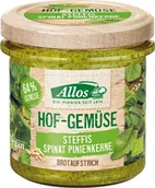 Pasty warzywne - ALLOS Pasta warzywna ze szpinakiem i orzechami piniowymi bio 135 g - allos 4016249017033 - miniaturka - grafika 1