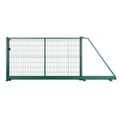 Ogrodzenia - Naterial Brama przesuwna Modus 3x1.7 m prawa zielona - miniaturka - grafika 1