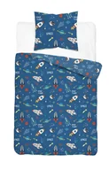 Pościel dla dzieci - Pościel młodzieżowa 160x200 niebieska w kosmos DreamKids - miniaturka - grafika 1