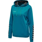 Bluzy damskie - Hummel Hummel HmlAuthentic Poly Hoodie damska bluza z kapturem niebieski Celestial S 204932-8745-S - miniaturka - grafika 1