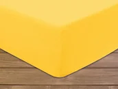 Prześcieradła - Darymex Prześcieradło frotte z gumką jasny żółty/140x200 P130/JZOLTY - miniaturka - grafika 1