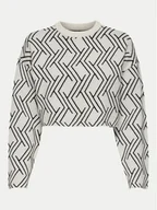 Swetry dla chłopców - Kids ONLY Sweter Anny 15338761 Beżowy Cropped Fit - miniaturka - grafika 1