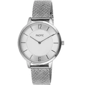 Zegarki damskie - Srebrny damski zegarek z bransoleta mesh PACIFIC X6190-01 - miniaturka - grafika 1
