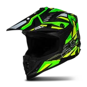Kaski motocyklowe - Kask Cross iXS iXS363 2.0 Czarny Matowy/Żółty Fluorescencyjny/Zielony FluorescencyjnyS - miniaturka - grafika 1