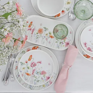 Serwis obiadowy na 12 osób porcelanowy GARDENO - Serwisy obiadowe - miniaturka - grafika 1