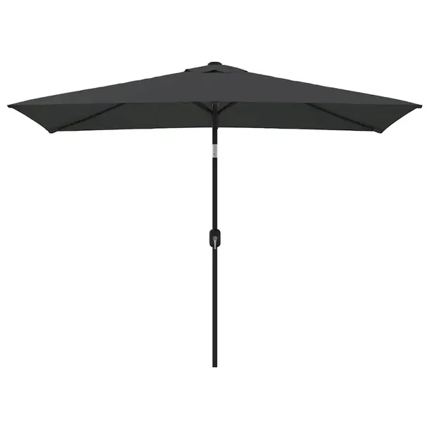 Elegancki Parasol Ogrodowy z Mechanizmem z Korbką, Antracytowy, 300x200x25
