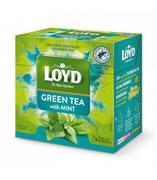 Herbata - Loyd Herbata Green zielona z miętą i bławatkiem 80 torebek piramidki 3103053 - miniaturka - grafika 1