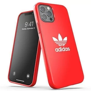 Adidas OR SnapCase Trefoil iPhone 12/12 Pro czerwony/red 42293 - Etui i futerały do telefonów - miniaturka - grafika 1