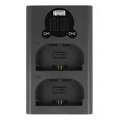 Ładowarki do aparatów dedykowane - Newell Ładowarka dwukanałowa DL-USB-C do akumulatorów LP-E6 14350 - miniaturka - grafika 1