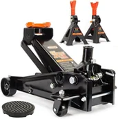 Podnośniki - Podnośnik hydrauliczny VERDA samochodowy 3T SN3022 + kobyłki SN2430 - miniaturka - grafika 1