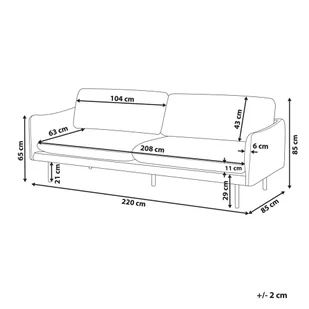 Sofa tapicerowana 3-osobowa zielona VINTERBRO - Sofy i kanapy - miniaturka - grafika 9