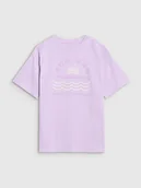 Koszulki dla dziewczynek - 4F T-SHIRT KOSZULKA DZIEWCZĘCA Z NADRUKIEM F1870 JASNY FIOLET 152 - miniaturka - grafika 1