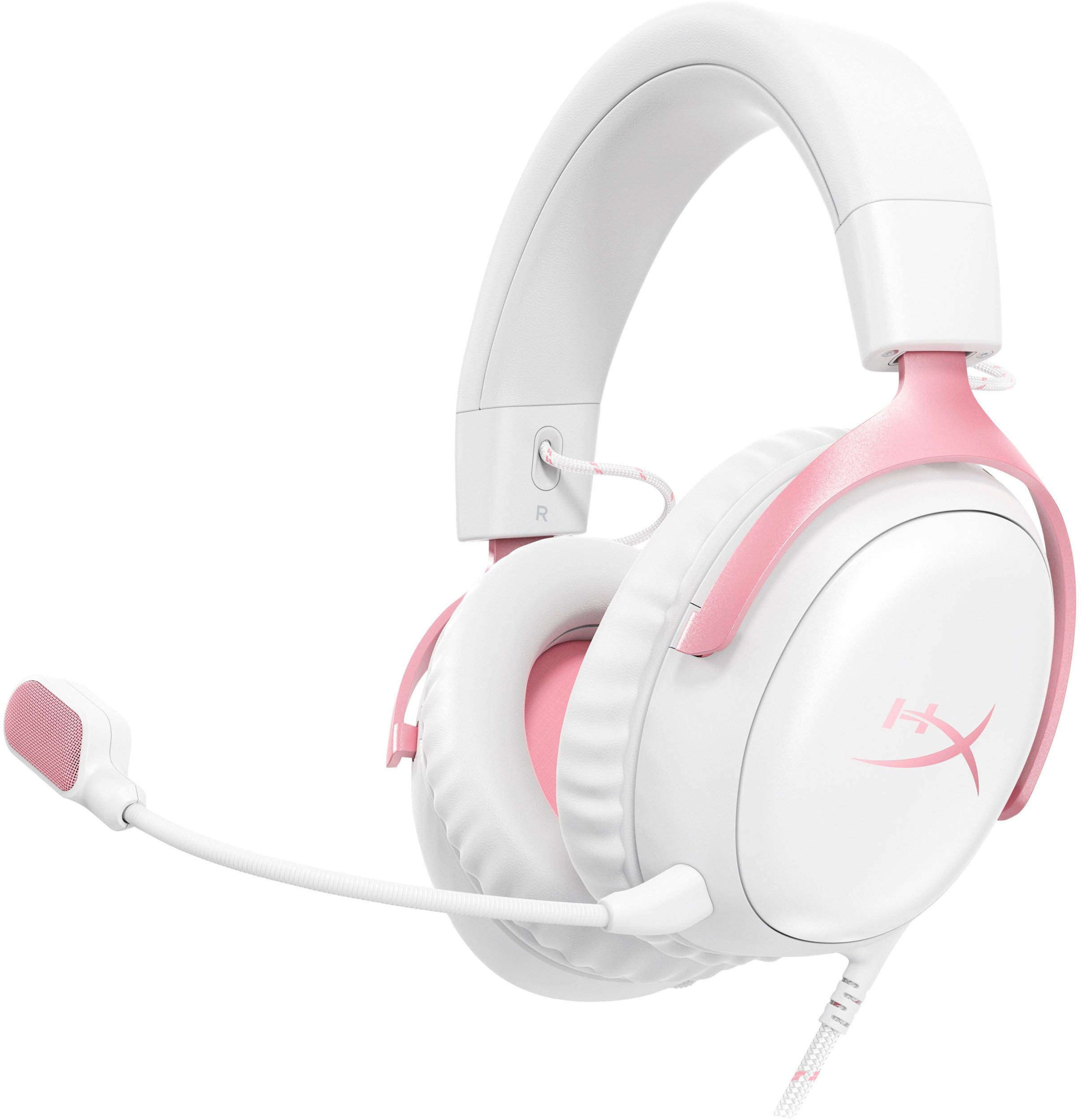 HyperX Zestaw słuchawkowy Cloud III Gaming Headset biały/różowy - 9W1Q4AA