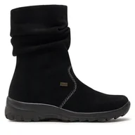 Botki damskie - Botki Rieker Z7171-01 Czarny - miniaturka - grafika 1