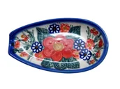 Świeczniki - Ceramiczna podstawka na łyżkę Ceramika Bolesławiec - miniaturka - grafika 1