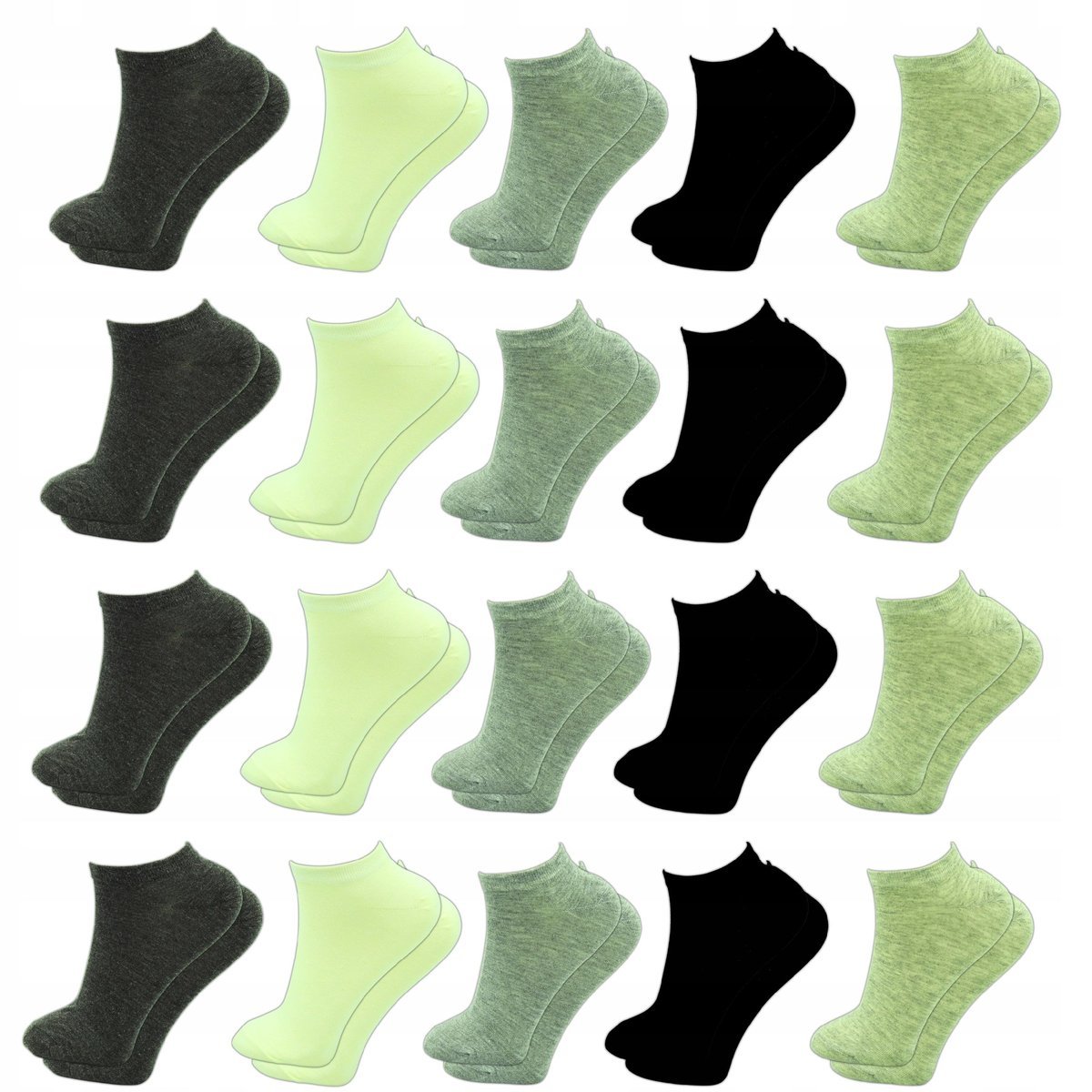 Skarpetki Krótkie 20 X DAMSKIE skarpety 39-41 STOPKI włókno bambusowe 100%