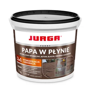 Papa w płynie brązowa 7 kg Jurga - Preparaty bitumiczne - miniaturka - grafika 1